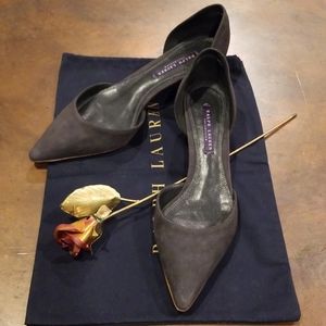 Ralph Lauren Collection, grey heels, sz 10